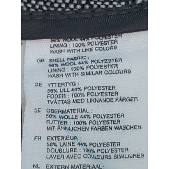 Womens Wool Blend Skirt Sz 14 Above Knee Lined Tweed By H&M Preppy Academia - Picture 9 of 10